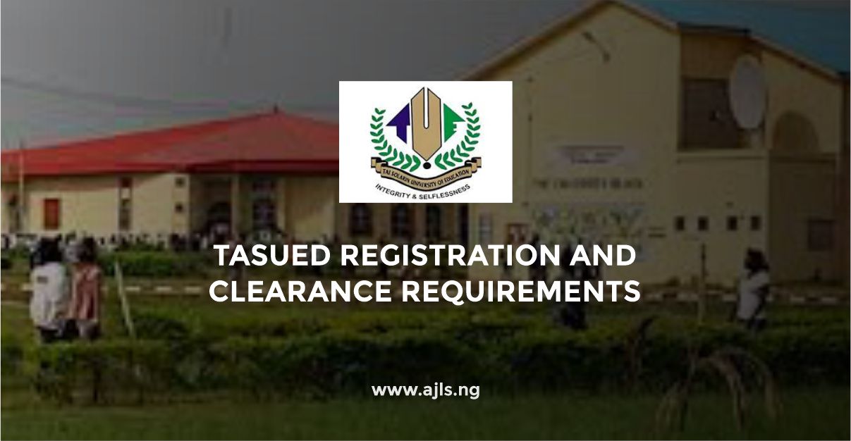 TASUED Registration and Clearance Requirements