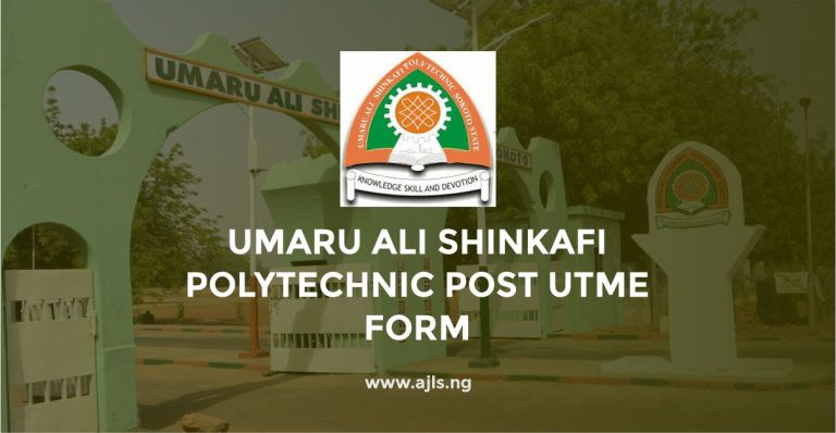 Umaru Ali Shinkafi Polytechnic Admission Form
