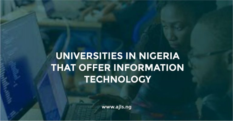 Universities in Nigeria That Offer Information Technology