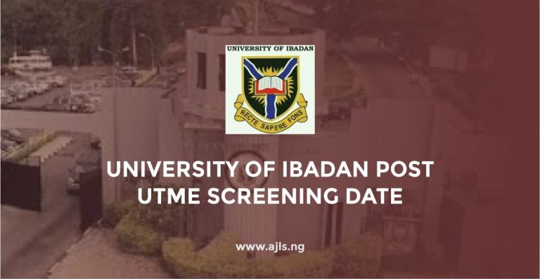 University of Ibadan Post-UTME Screening Date