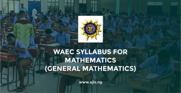 WAEC Syllabus For Mathematics