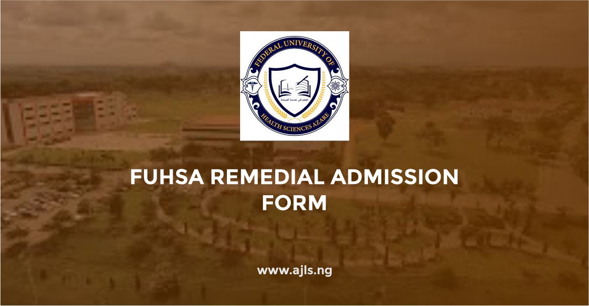 FUHSA Remedial Admission Form