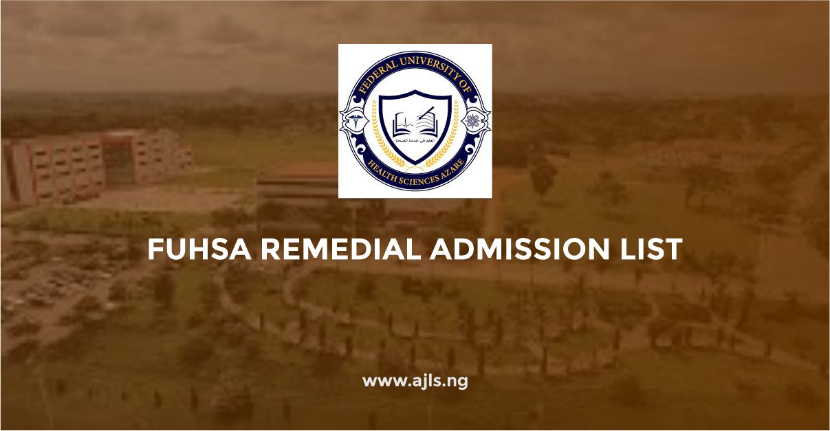 FUHSA Remedial Admission List