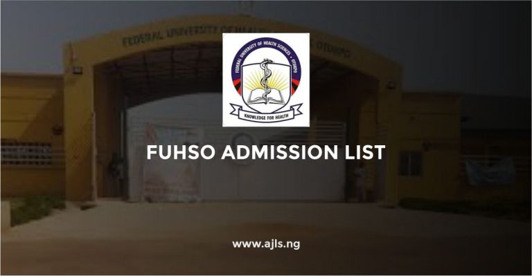 FUHSO Admission List