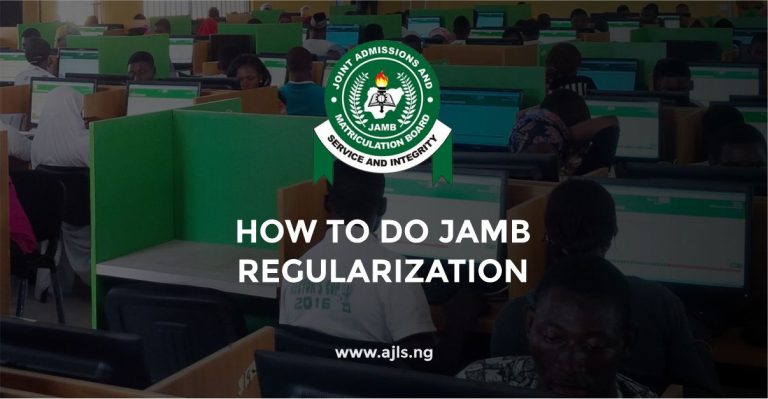 How To Do JAMB Regularization