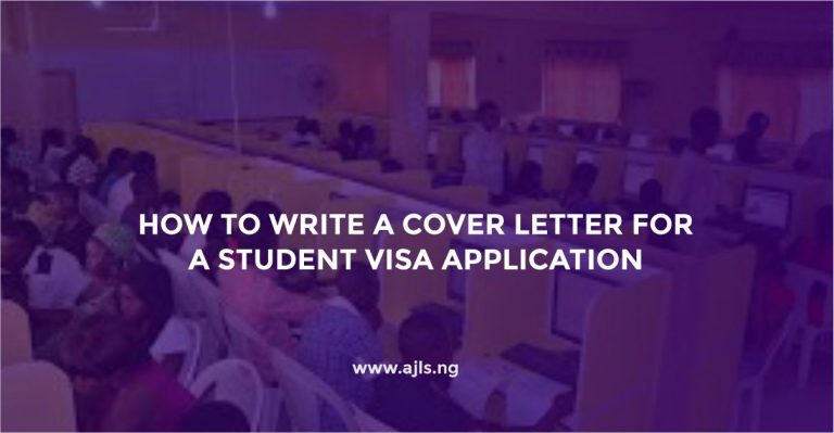 How to Write a Cover Letter for a Student Visa Application
