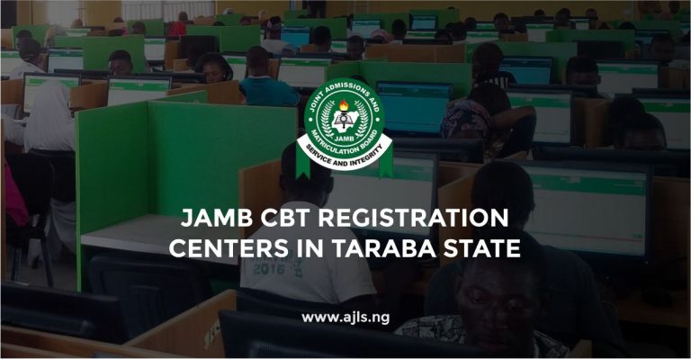 JAMB CBT Registration Centers in Taraba State
