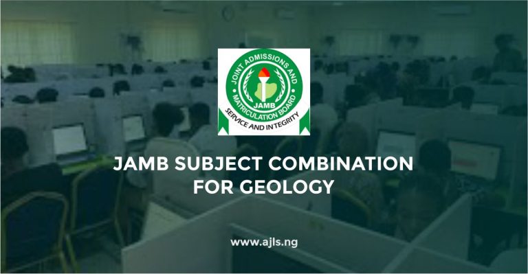 JAMB Subject Combination for Geology