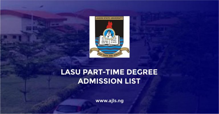 LASU Part-Time Degree Admission List