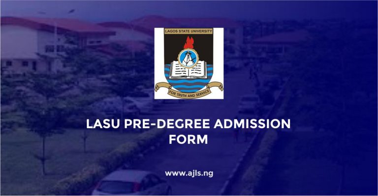 LASU Pre-Degree Admission Form