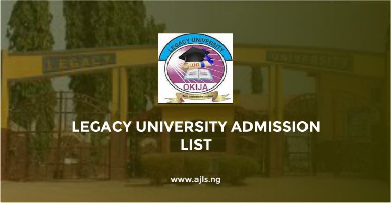 Legacy University Admission List