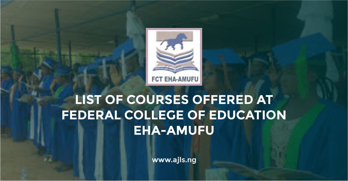 Federal College of Education Eha-Amufu Courses