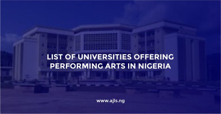 Universities Offering Performing Arts in Nigeria