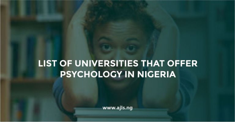 Universities that Offer Psychology in Nigeria