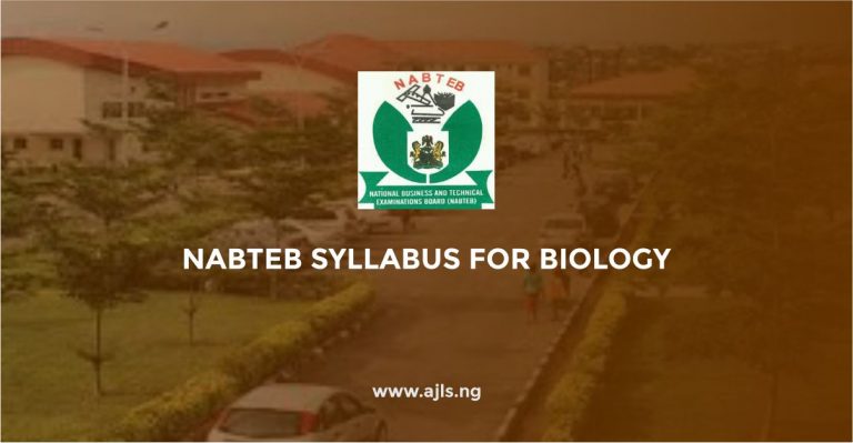 NABTEB Syllabus for Biology