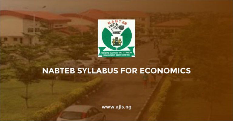 NABTEB Syllabus for Economics
