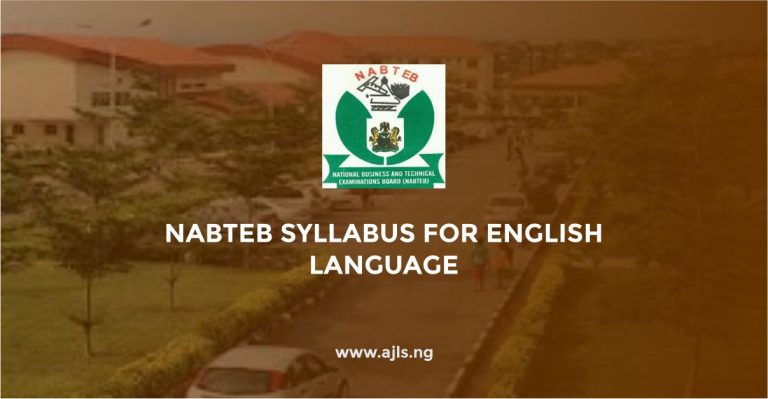 NABTEB Syllabus For English Language