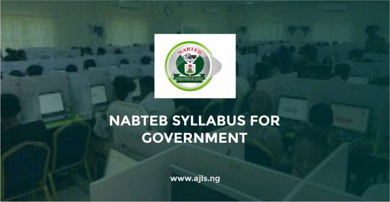 NABTEB Syllabus For Government