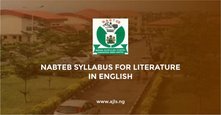 NABTEB Syllabus for Literature-in-English