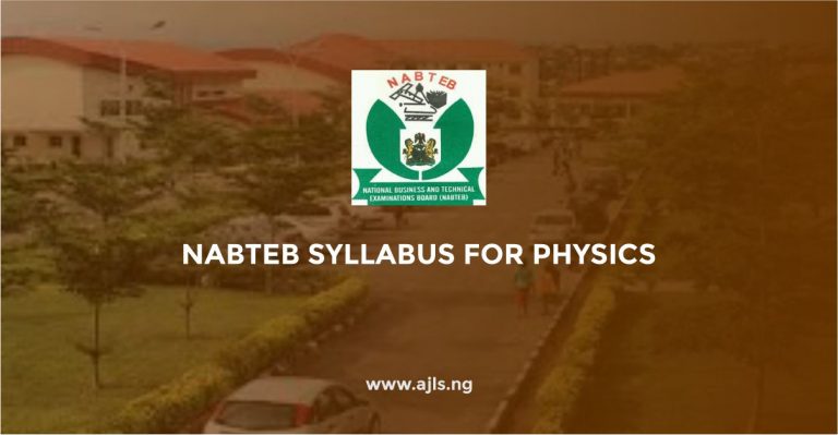 NABTEB Syllabus for Physics