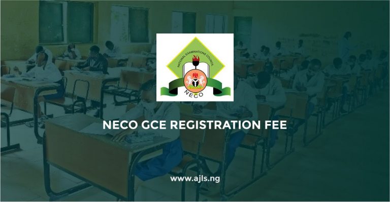 NECO GCE Registration Fee