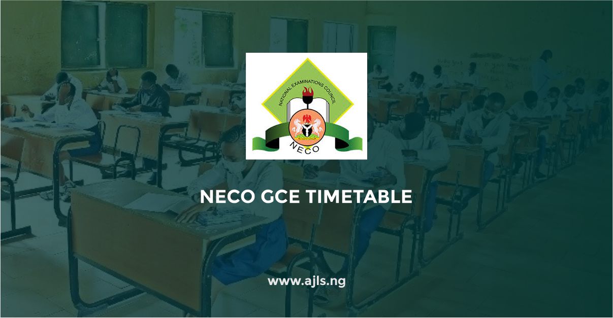 NECO GCE Timetable