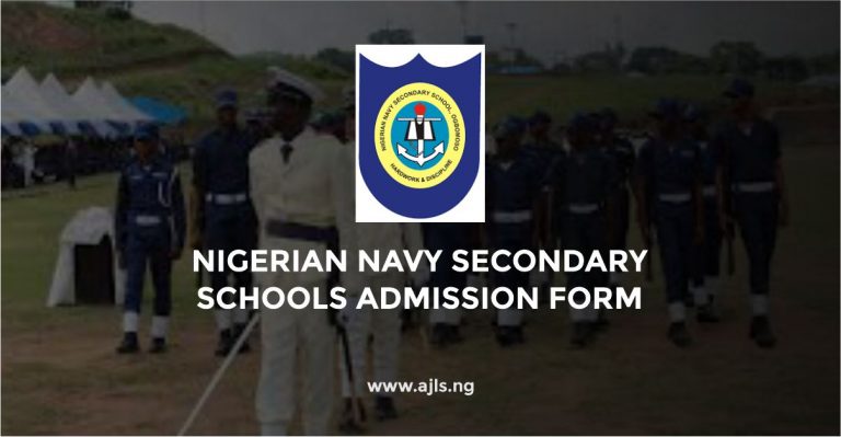 Nigerian Navy Secondary Schools Admission Form