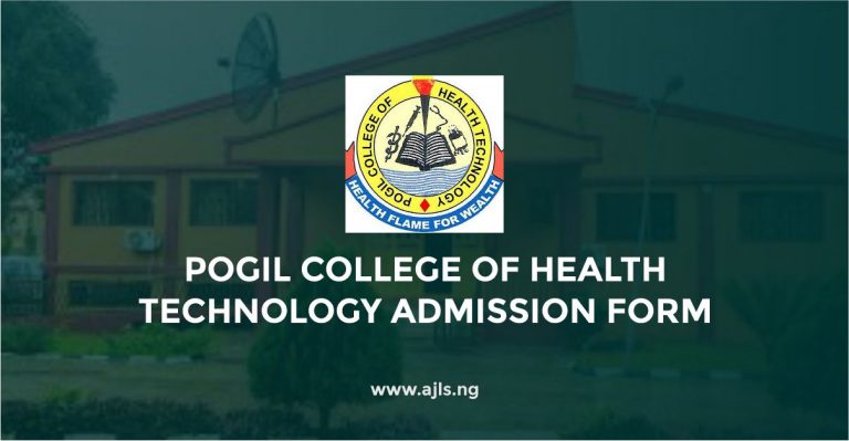 Pogil College of Health Technology Admission Form