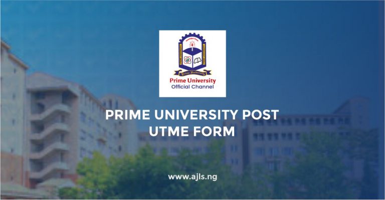 Prime University Post UTME Form