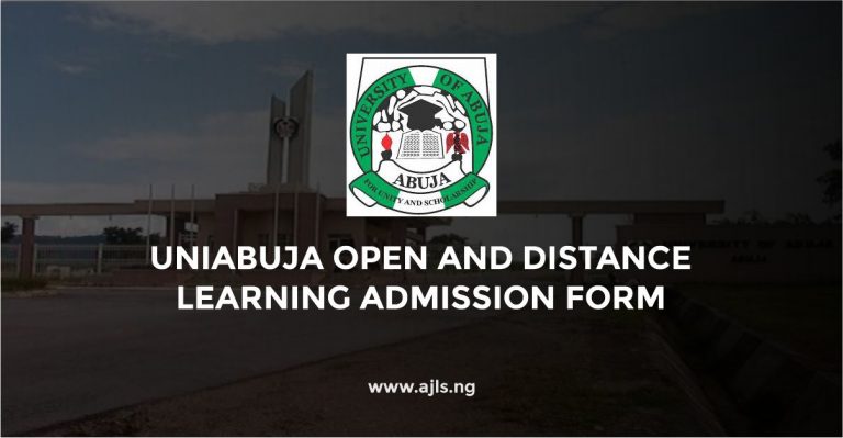 UNIABUJA Open and Distance Learning Admission Form