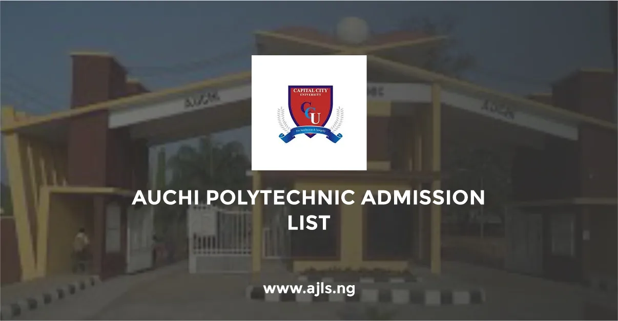 Auchi Polytechnic Admission List