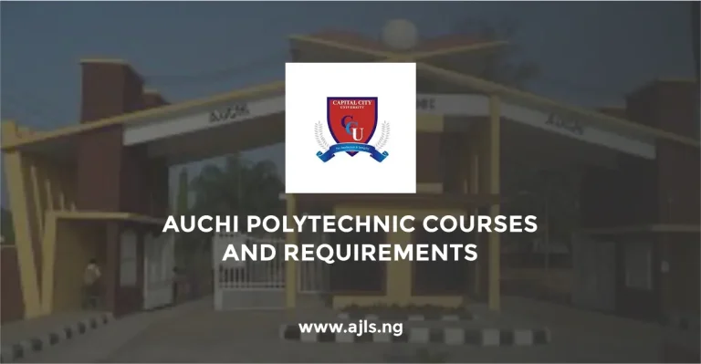 Auchi Polytechnic Courses