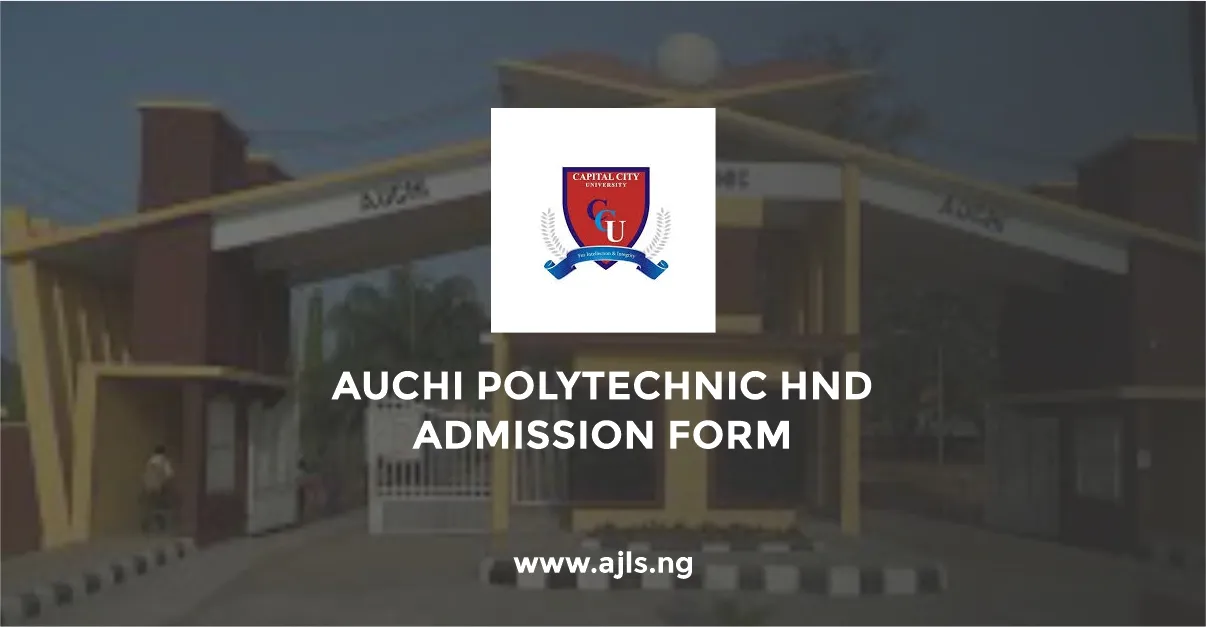 Auchi Polytechnic HND Admission Form