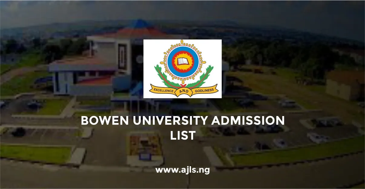 Bowen University Admission List