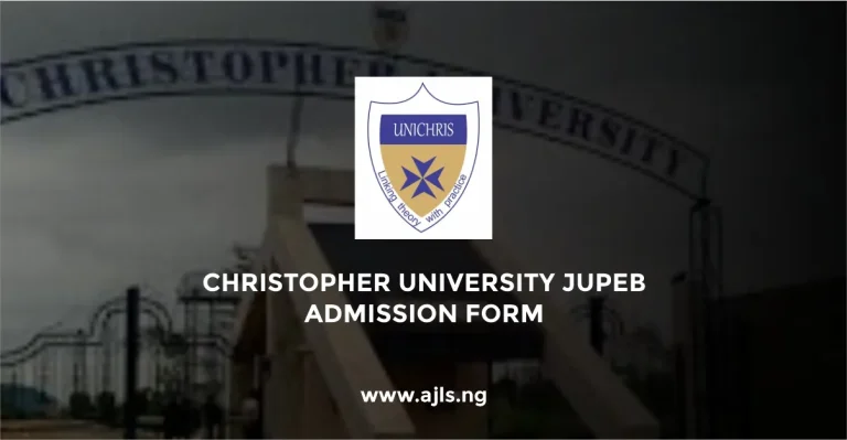 Christopher University JUPEB Admission Form