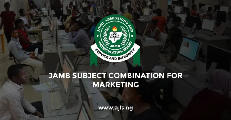 JAMB Subject Combination for Marketing