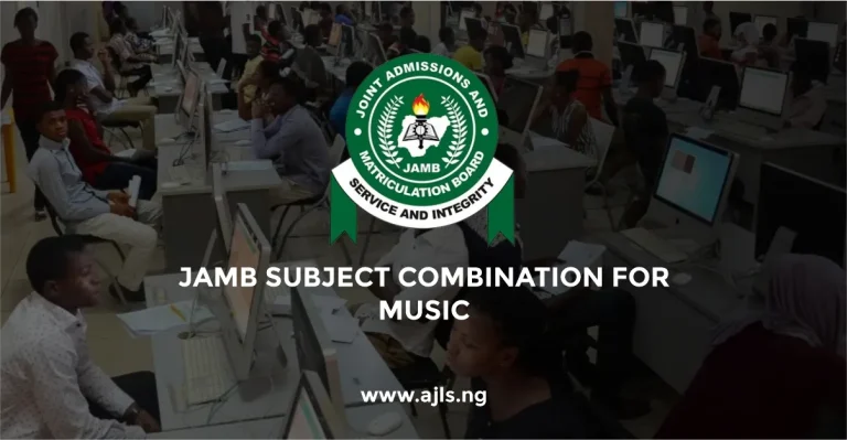 JAMB Subject Combination for Music