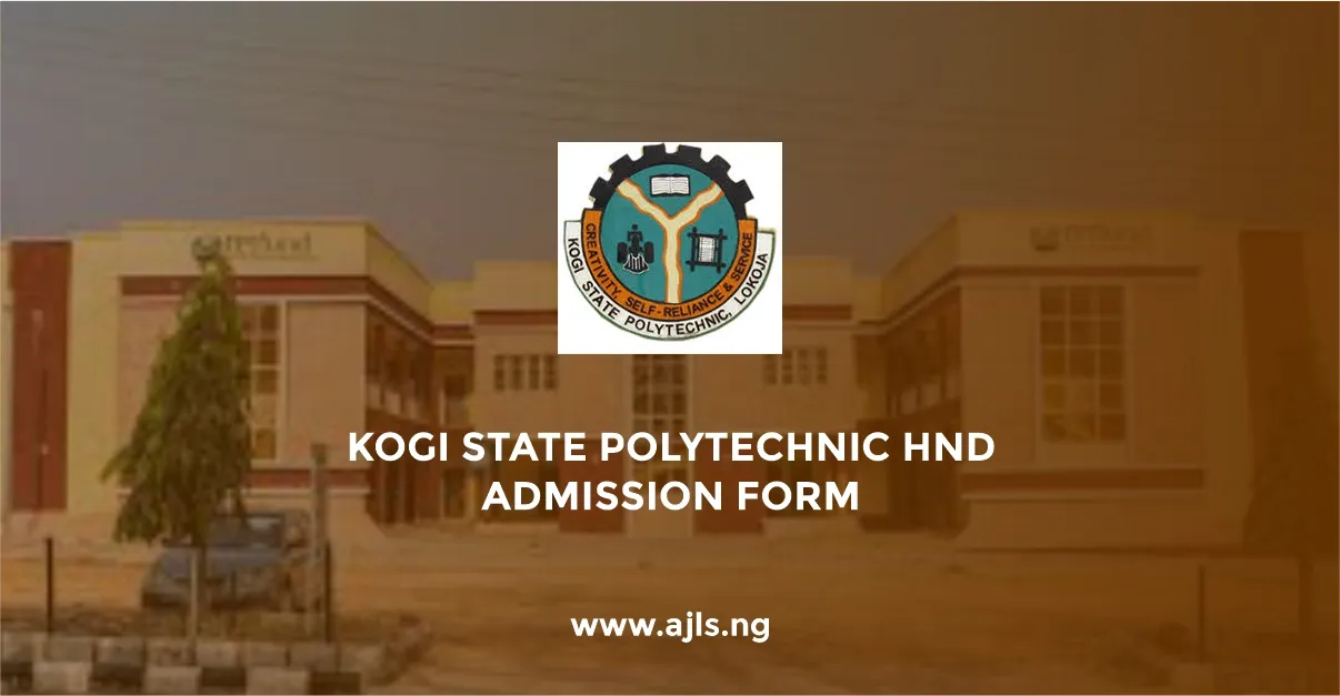 Kogi State Polytechnic HND Admission Form
