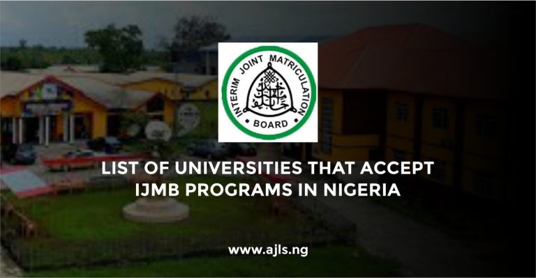 List Of Universities That Accept IJMB Programs in Nigeria