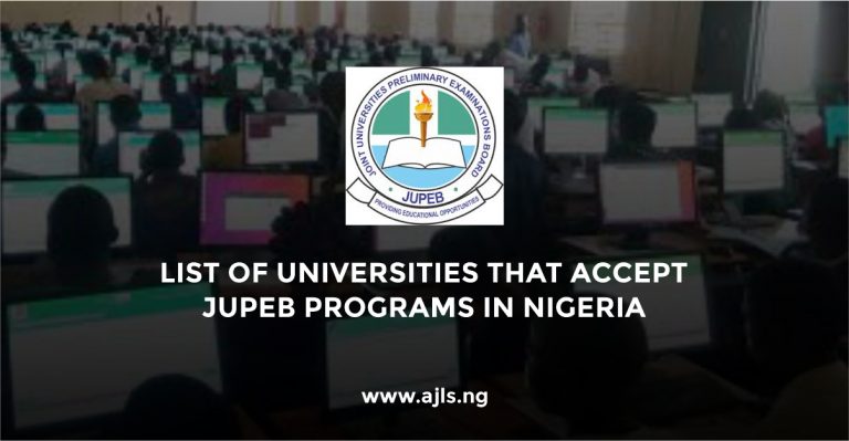 Universities That Accept JUPEB Programs in Nigeria