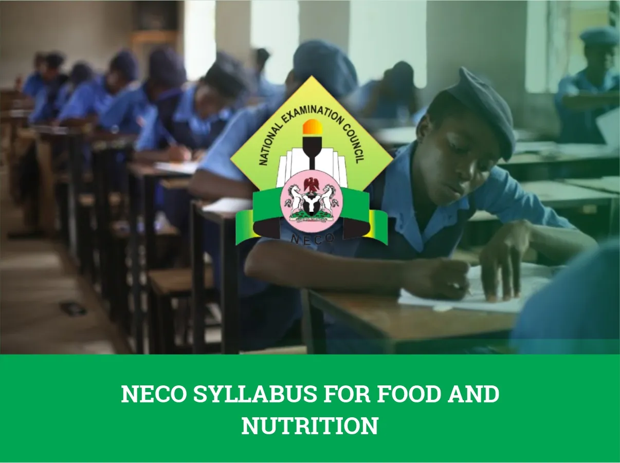 NECO Syllabus For Food and Nutrition
