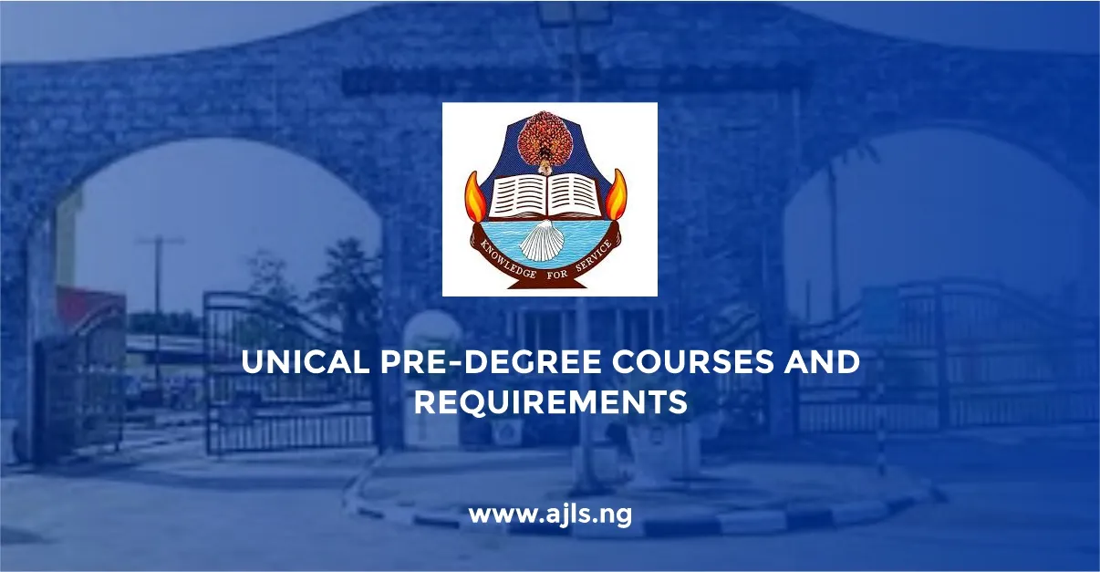 UNICAL Pre-Degree Courses and Requirements