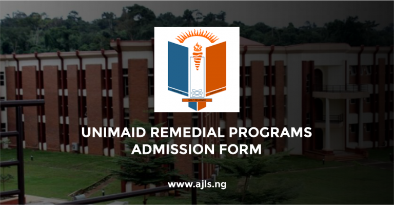 UNIZIK Postgraduate Admission Form