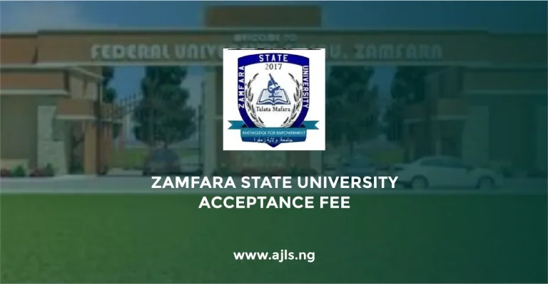 Zamfara State University Acceptance Fee