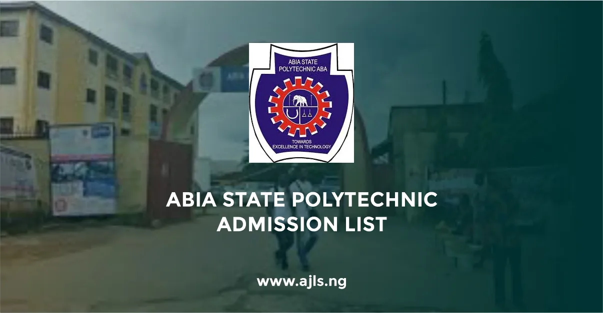 Abia State Polytechnic Admission List