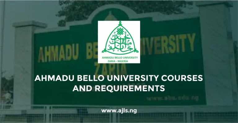 Ahmadu Bello University Courses