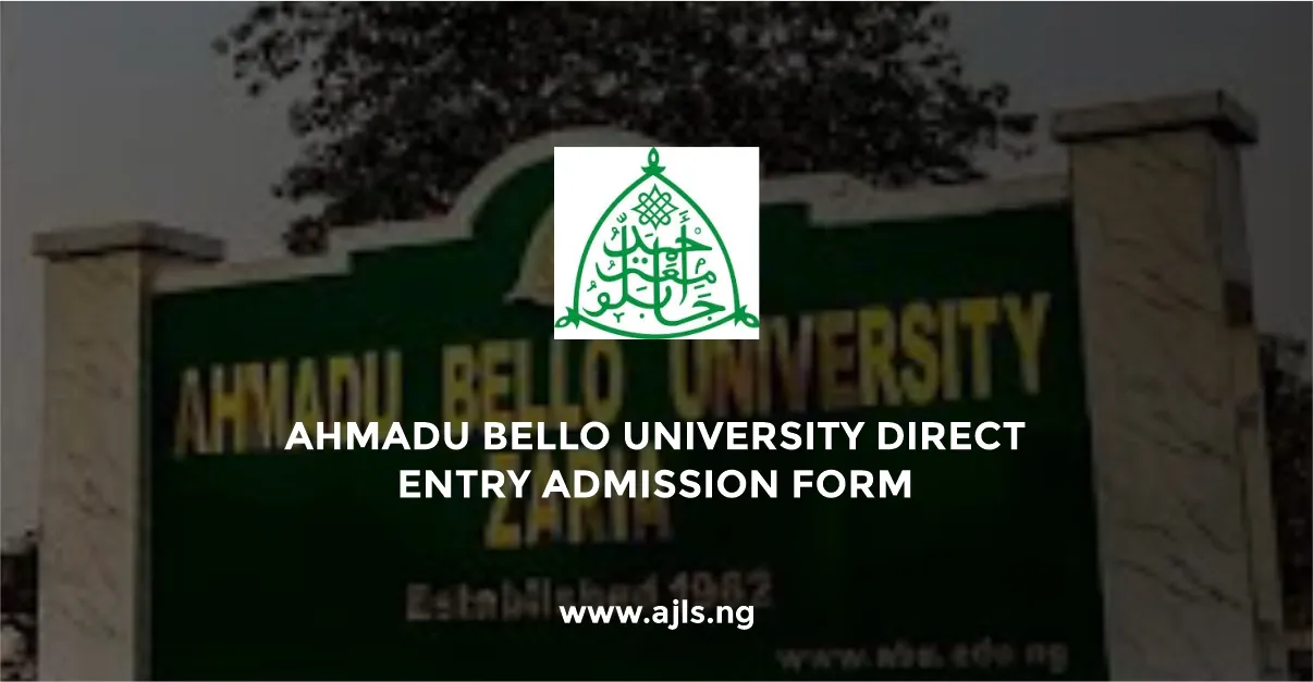 Ahmadu Bello University Direct Entry Admission Form