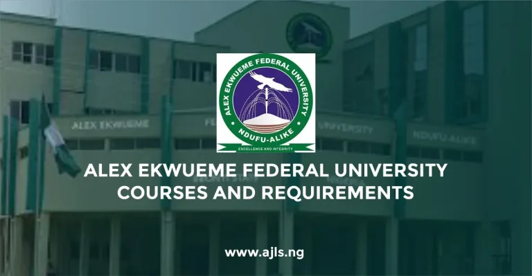 Alex Ekwueme Federal University Courses
