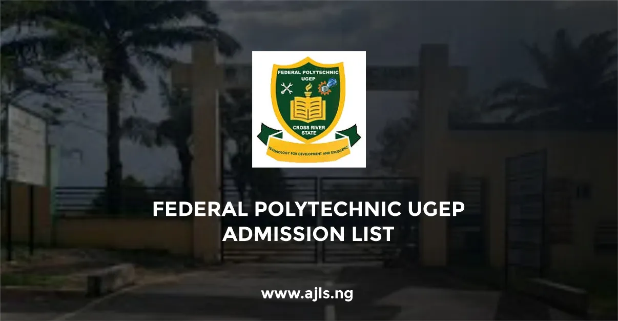 Federal Polytechnic Ugep Admission List