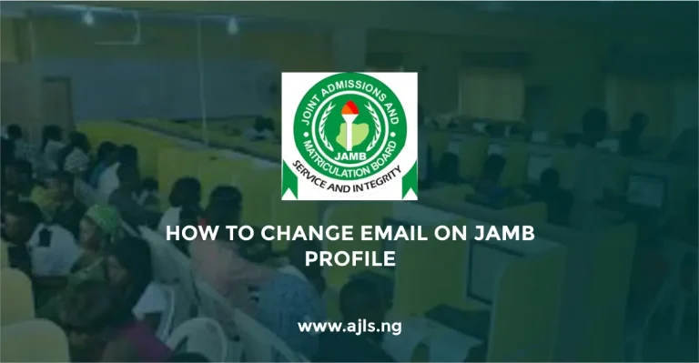How to Change Email on JAMB Profile